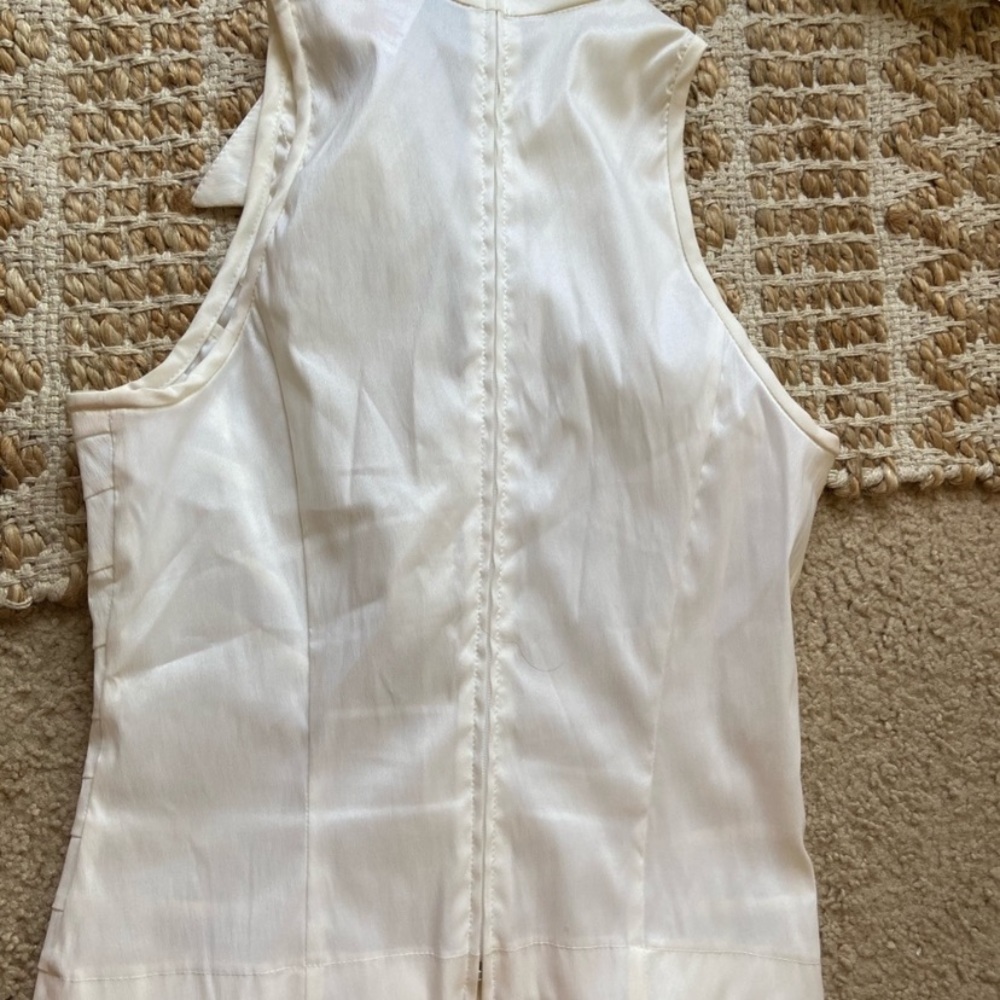 Joseph Ribkoff Collared Tank Top Zipper - Picture 3 of 3